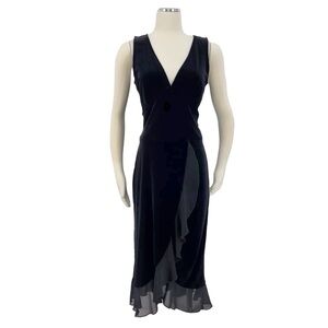 vintage Y2K‎ black velvet dress Connected Apparel 6